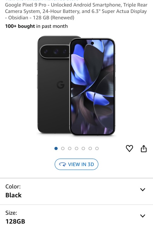 Google pixel 9 pro, 128GB