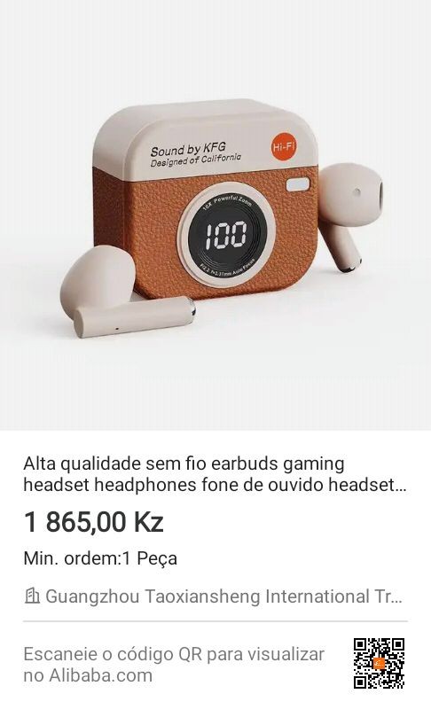 Alta qualidade sem fio earbuds gaming, fones de ouvido