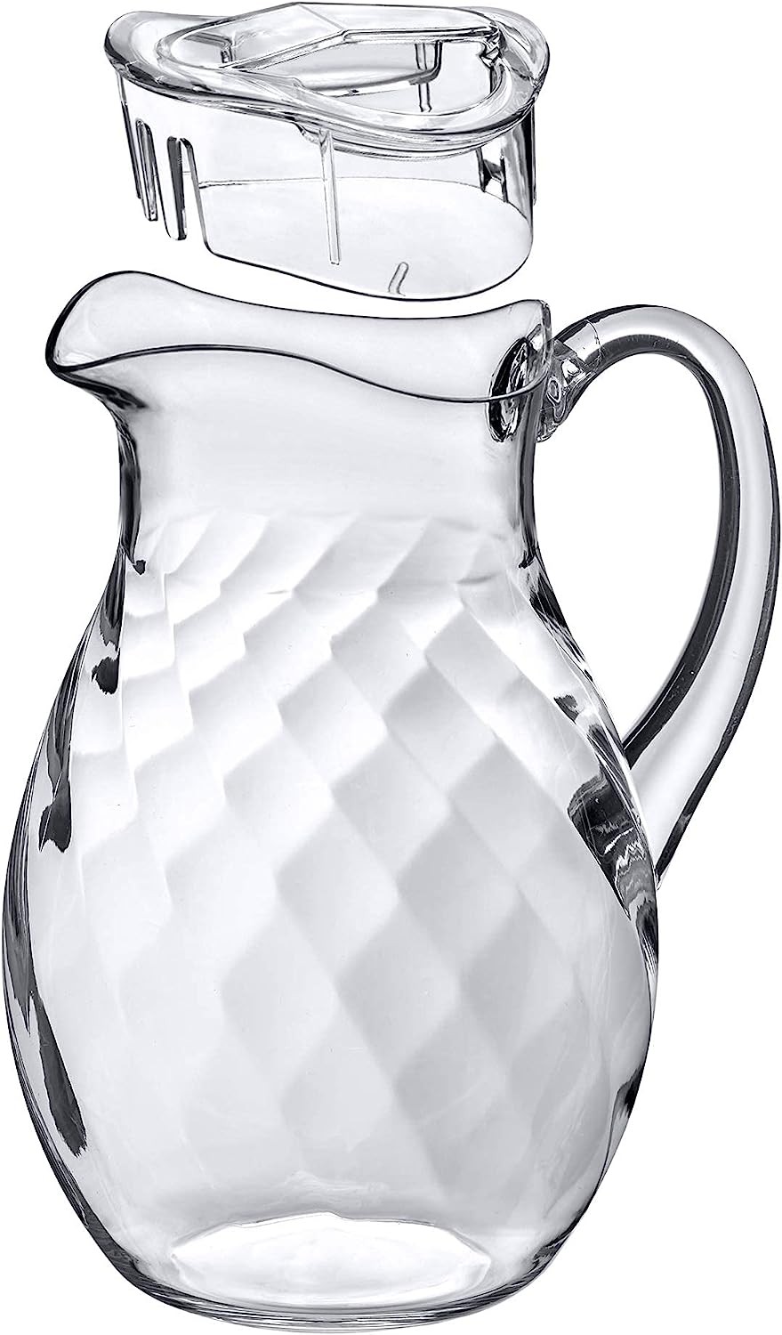Amazing Abby - Bubbly - Acrylic Pitcher (72 oz), Clear Plastic Water  Pitcher with Lid, Fridge Jug, BPA-Free, Shatter-Proof, Great for Iced Tea